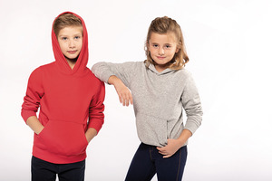 K4029 Ecologische kindersweater met capuchon
