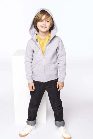 K455 Kinder Hooded sweater met rits