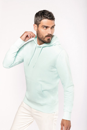 K4027 Ecologische herensweater met capuchon