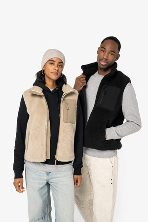 NS624 - Ecologische uniseks bodywarmer van sherpa